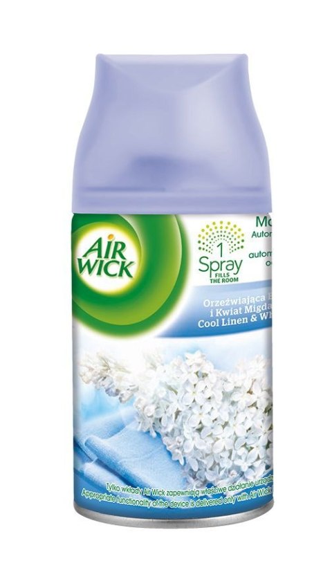 AIR WICK wkład do odświeżacza 250ml Bawełna i Kwiat Migdałowca 54634 AIR WICK wkład do odświeżacza 250ml Bawełna i Kwiat Migdałowca 54634