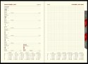 Kalendarz Cross z gumką i ażurową datówką A5 Tygodniowy z notesem 204 A5TNRK czerwony 2025 WOKÓŁ NAS