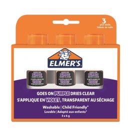 Klej purple w sztyfcie 6g, 3 na blistrze ELMERS 2136613