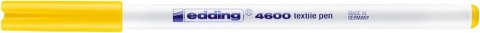 Marker do tkanin okrągła końcówka 1 mm żółty Edding 4600/005/Z Marker do tkanin okrągła końcówka 1 mm żółty Edding 4600/005/Z