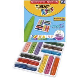 Kredki świecowe BIC Kids Plastidecor Triangle Zestaw 144szt, 8878331