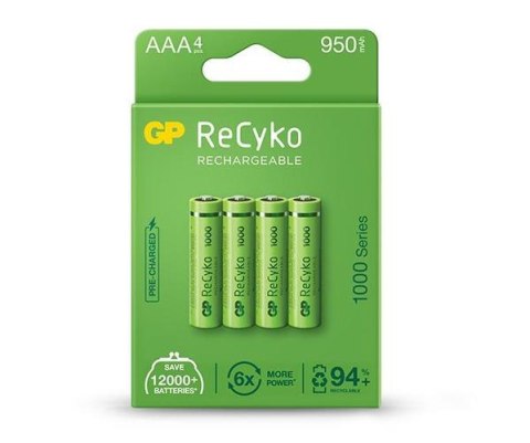 Akumulatorki AAA HR3 950 mAh 4szt. GP RHC103E001