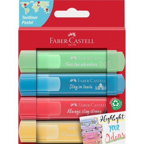 Zakreślacz 1546 pastelowy 4 kolory Faber-Castell FC 254625