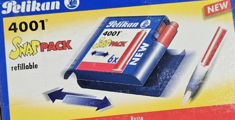 Naboje_SNAP PACK TP6 6szt. czerwone PN330969 PELIKAN Naboje_SNAP PACK TP6 6szt. czerwone PN330969 PELIKAN