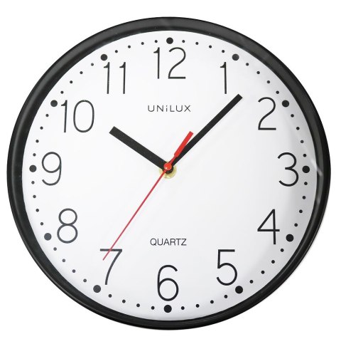 Zegar UNILUX NESSY, średnica 25 cm czarny 400155846 Zegar UNILUX NESSY, średnica 25 cm czarny 400155846