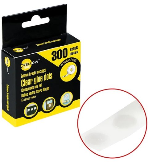 Żelowe kropki mocujące w rolce Yellow One YL-10300 125-1042 Żelowe kropki mocujące w rolce Yellow One YL-10300 125-1042