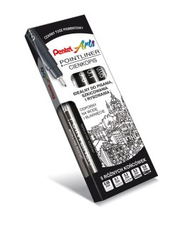 Cienkopis kalibrowany POINTLINER czarny S20P-3A 0,3mm PENTEL