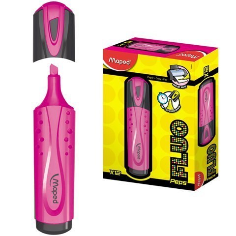 Zakreślacz FLUO PEPS różowy MAPED 742536 Zakreślacz FLUO PEPS różowy MAPED 742536