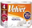 Papier toaletowy VELVET najdłuższa rolka (op 4szt) 4100029