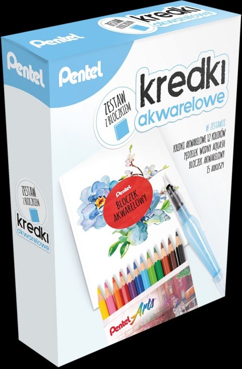 Zestaw akwarelowy ZESTAW CB9-12-FRH-B PENTEL Zestaw akwarelowy ZESTAW CB9-12-FRH-B PENTEL