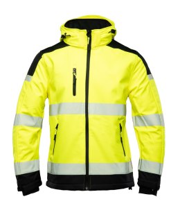 SOFTSHELL WSTAWKA CZARNA BF010 - Żółty 2XL.