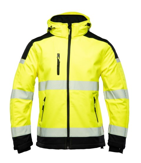 SOFTSHELL WSTAWKA CZARNA BF010 - Żółty 2XL.